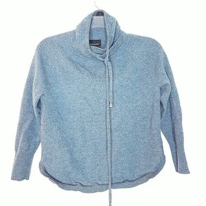 Cynthia Rowley Sweater Women's M Merino Wool Pullover Long Sleeve Light Blue